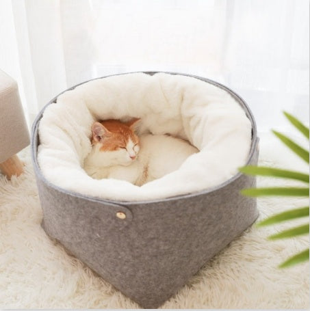 Warm Detachable Cat Bed House
