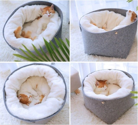 Warm Detachable Cat Bed House