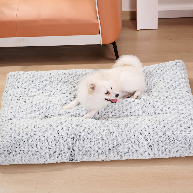 Cozy Rose Velvet Dog Bed – Thick, Soft & Washable