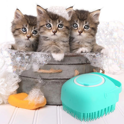  Pet Bath Massage Brush 