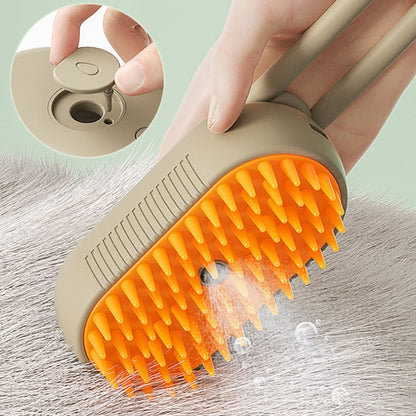 Pet Grooming Brush-Steam & Style: All-in-One