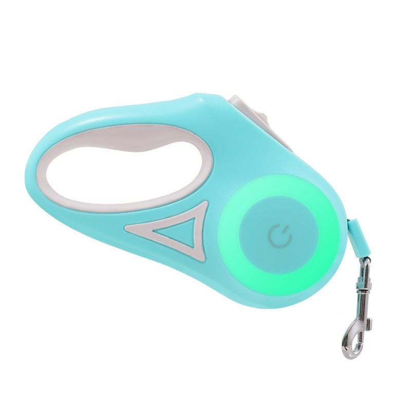 Retractable Leash with Collar and Built-in Light