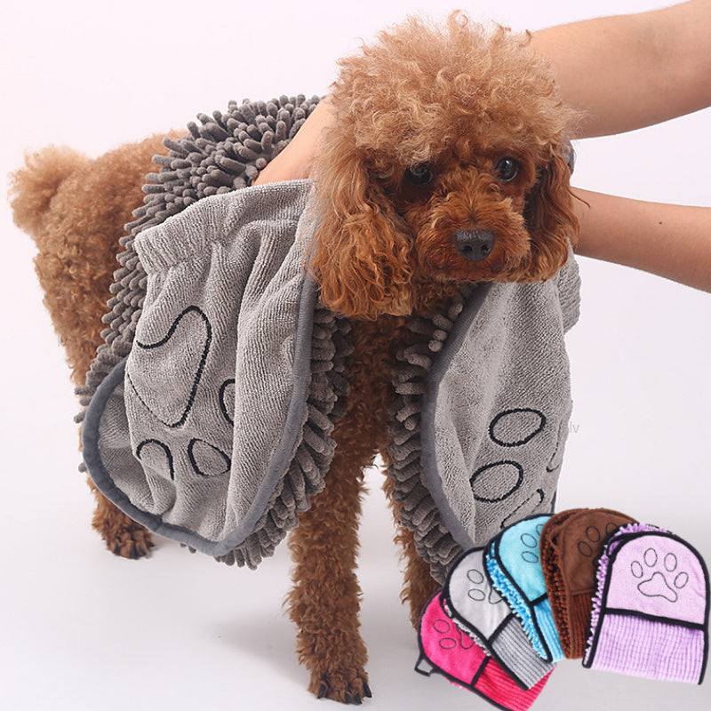 Super Absorbent Quick-Dry Pet Bath Towel for Dogs & Cats