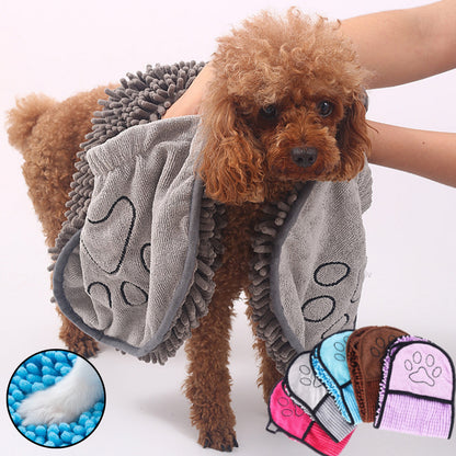 Super Absorbent Quick-Dry Pet Bath Towel for Dogs & Cats