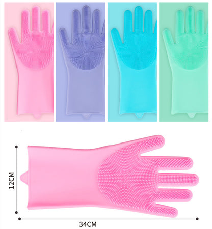 Pet Hair Remover Gloves – Soft Brush, Happy Fur