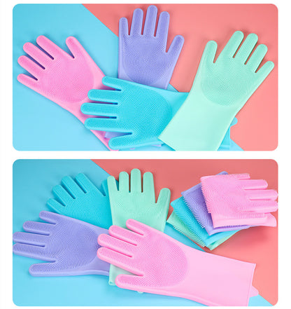 Pet Hair Remover Gloves – Soft Brush, Happy Fur